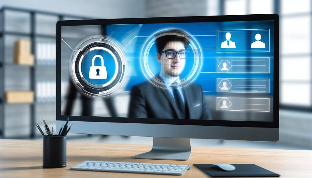 IAM Dashboard auf dem Bildschirm eines Unternehmensleiters