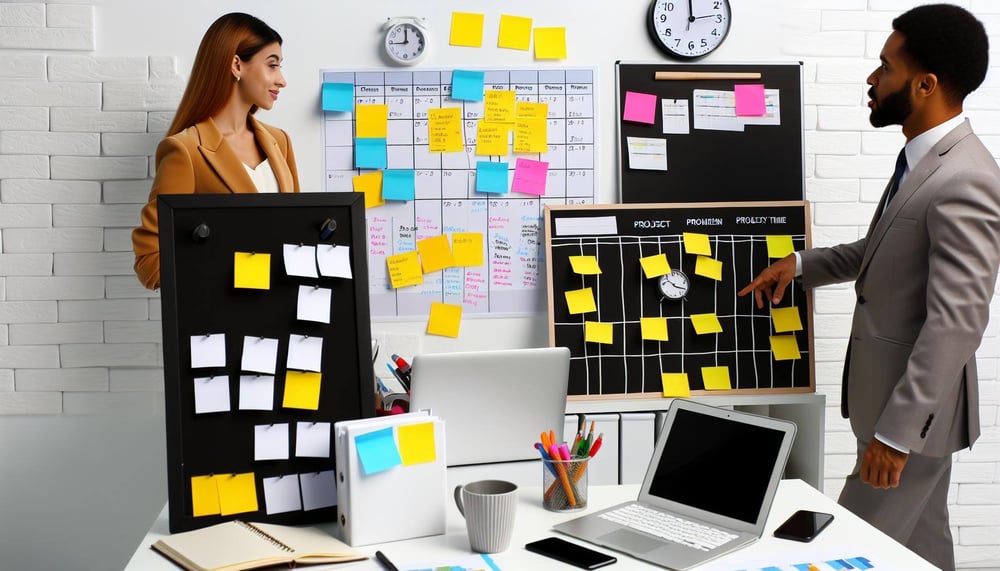 Zeitmanagement im Büro durch Tagespläne