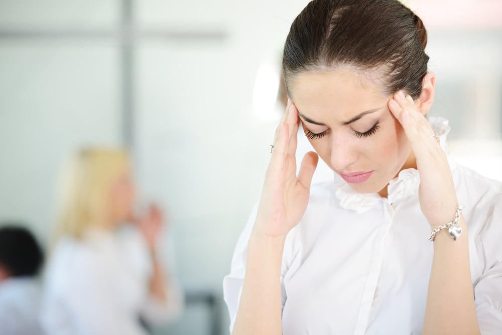 Business people with stress and worries in office-4