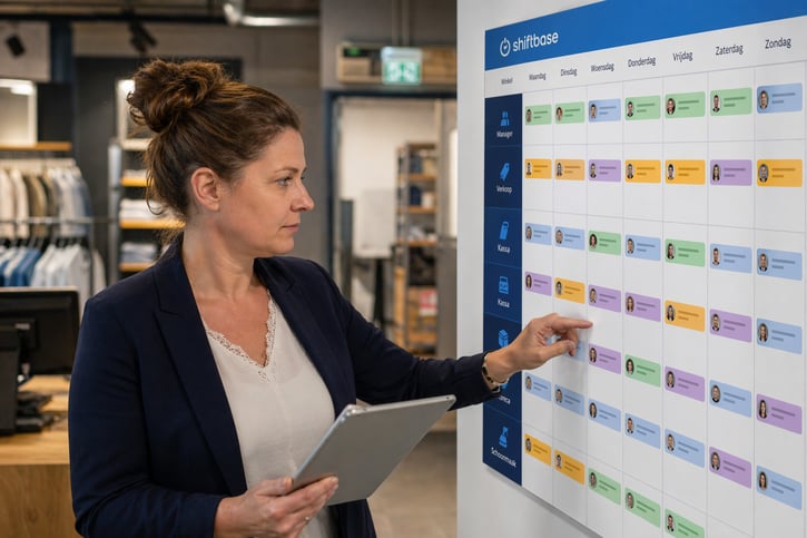 diensten in vullen met shiftbase