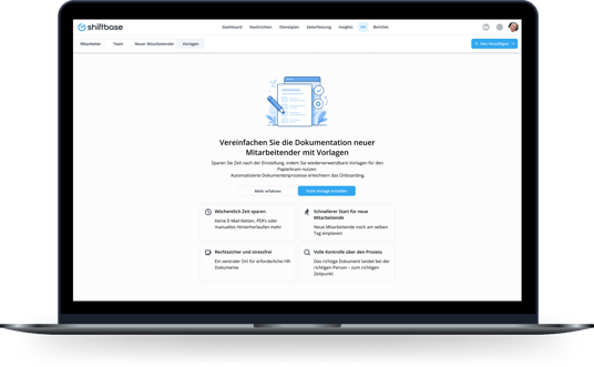 Digitale Personalakte in Shiftbase HR Pro – Mitarbeiterdaten, Verträge und Dokumente zentral verwalten