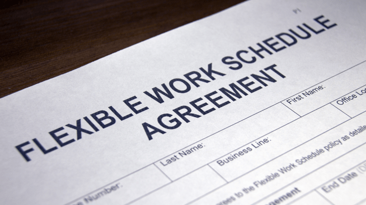 Flexible working request document