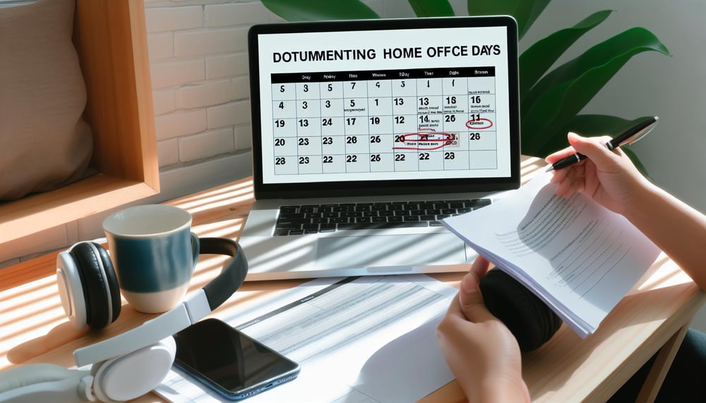 Dokumentation der HomeofficeTage für die Pauschale