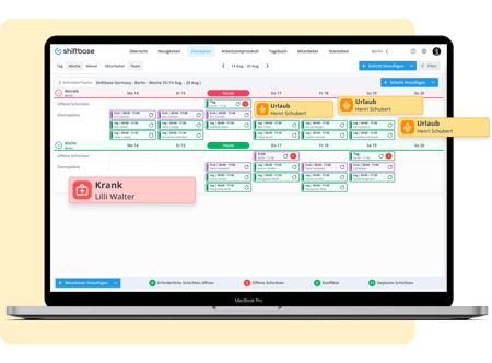 Digitale Urlaubs- und Abwesenheitsverwaltung in HR-Software mit Vertretungsregelung – Beispiel für professionelles Abwesenheitsmanagement im Unternehmen