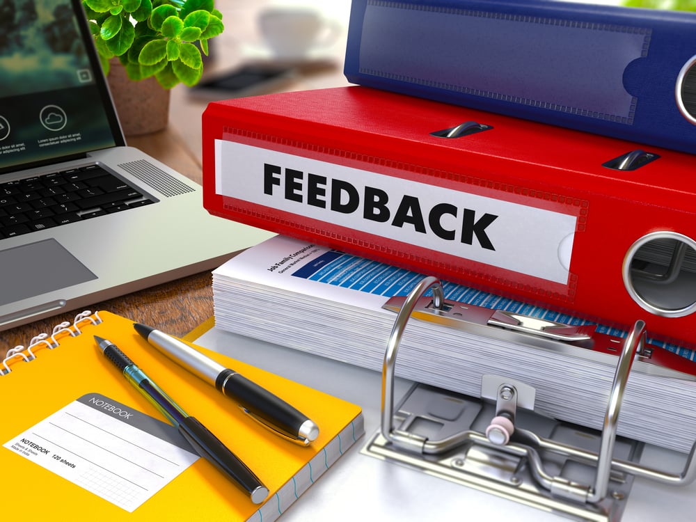 constructive feedback marketing materials