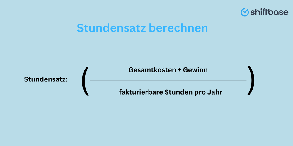 Stundensatz berechnen Formel