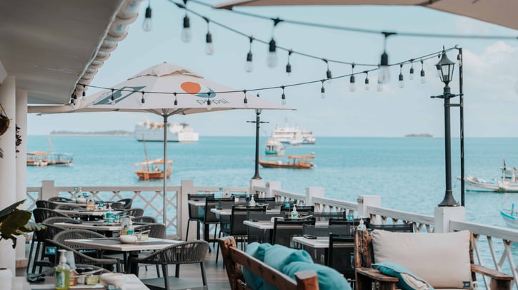 summer beach restaurant