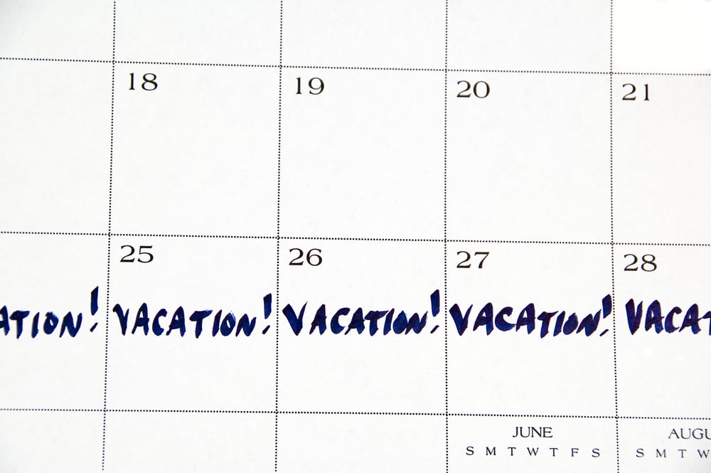 Dienstplan mit markierten Freiwünschen und Urlaubszeiten