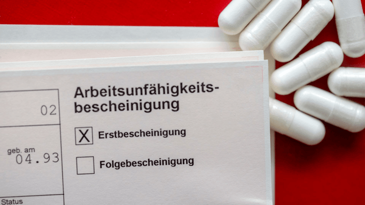  Muster einer Arbeitsunfähigkeitsbescheinigung