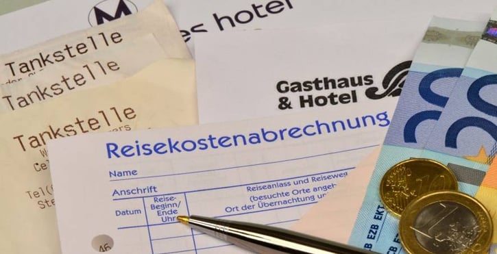Beleg über Restaurantkosten – Verpflegungspauschale.