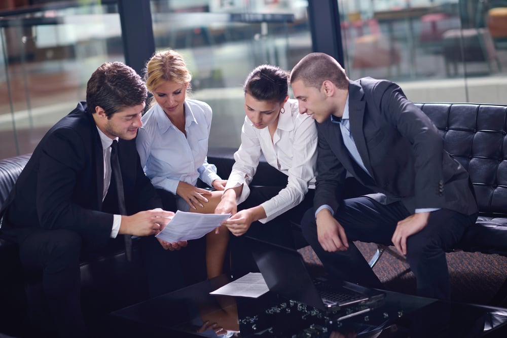 business people shaking hands make deal and sign contract-1