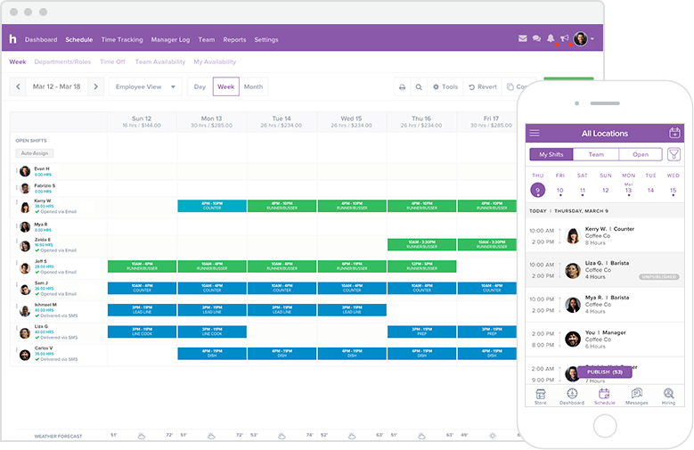 homebase scheduling tool