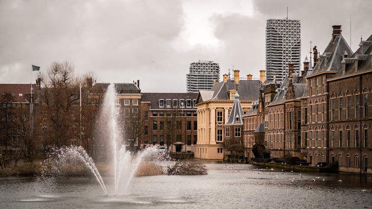 Foto van Haags parlement gebouw