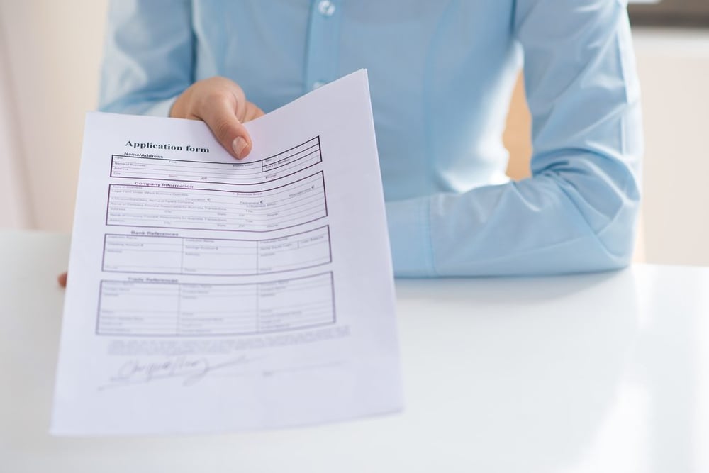 Formular für das Anfordern eines Beschäftigungsverbots