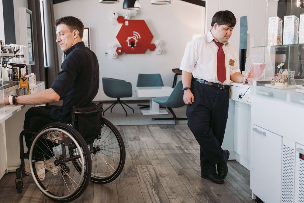 menschen mit behinderung, leben, schule, behinderung, alle, alltag, menschen, schule, gesellschaftlichen leben, alltag, menschen mit behinderung, teil