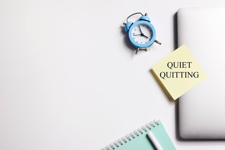Quiet Quitting, at least half, attending non mandatory meetings, younger workers, hustle culture mentality, quiet firing