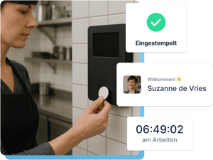 Digitale Stempeluhr für klare Arbeitszeiten und sichere Nachweise