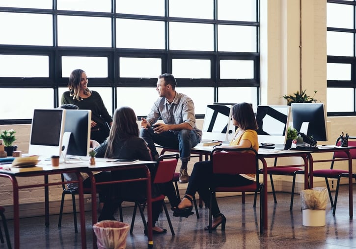 shot of creative employees having a meeting in the workplace office