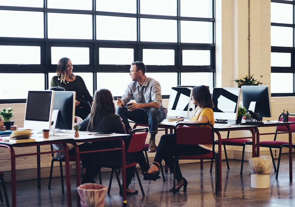 shot of creative employees having a meeting in the workplace office