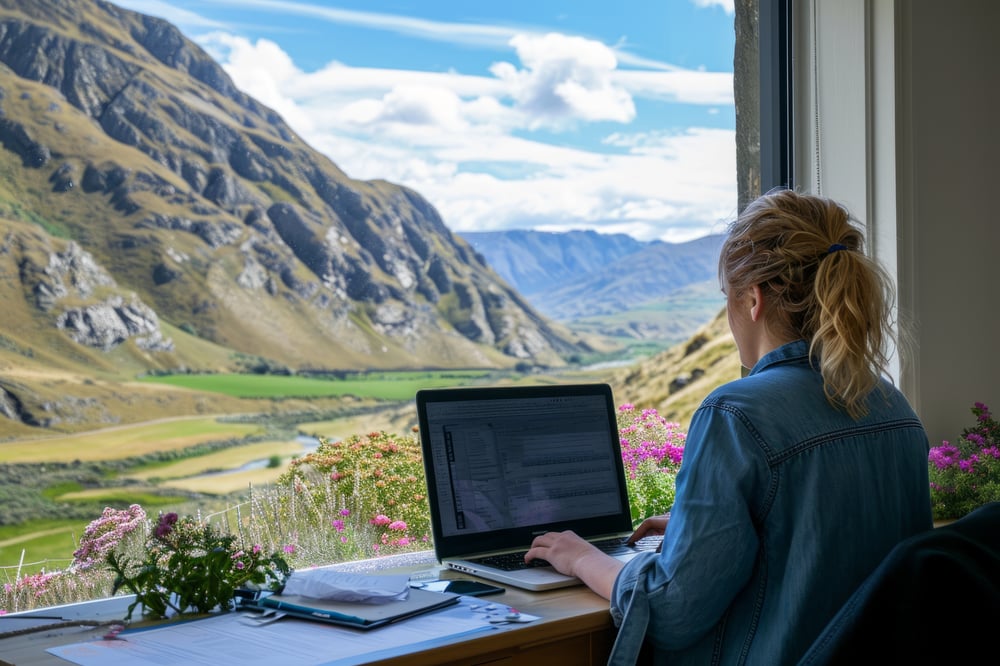 Mit dem Laptop den Rest der Urlaubstage an einem anderen Arbeitsort verbringen. Weniger Ablenkungen, rund um die Welt möglich – das Substantiv dazu ist die Workation.