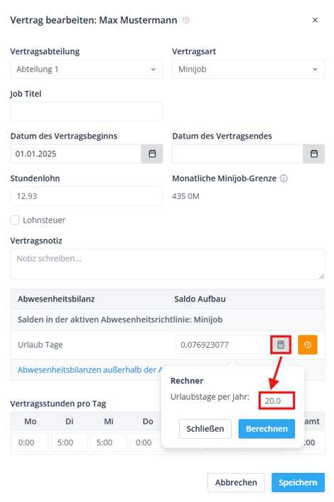 Minijobber in Shiftbase verwalten