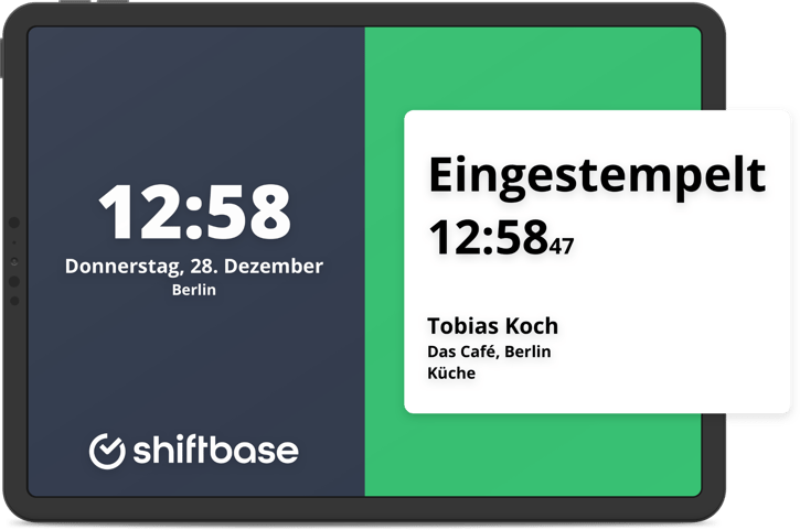 Beispiel für Buddy Punching auf der Arbeitszeitkarte.