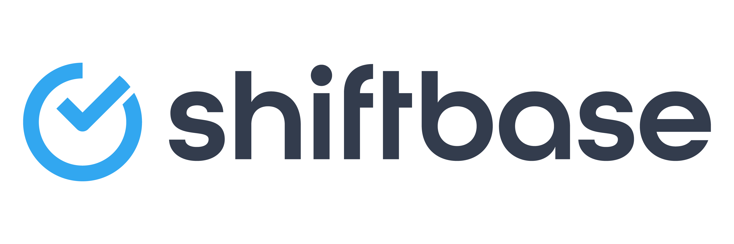 Shiftbase text logo dark
