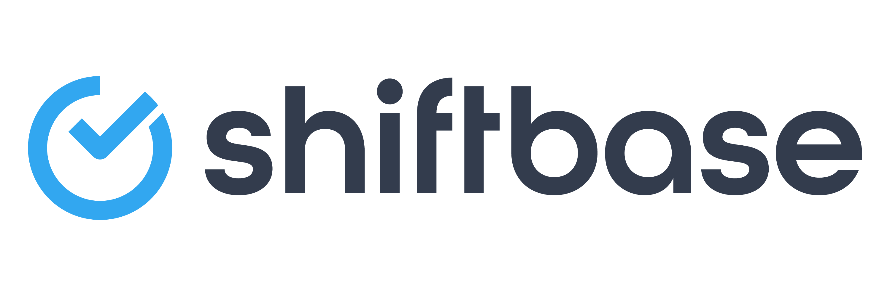 Shiftbase text logo dark