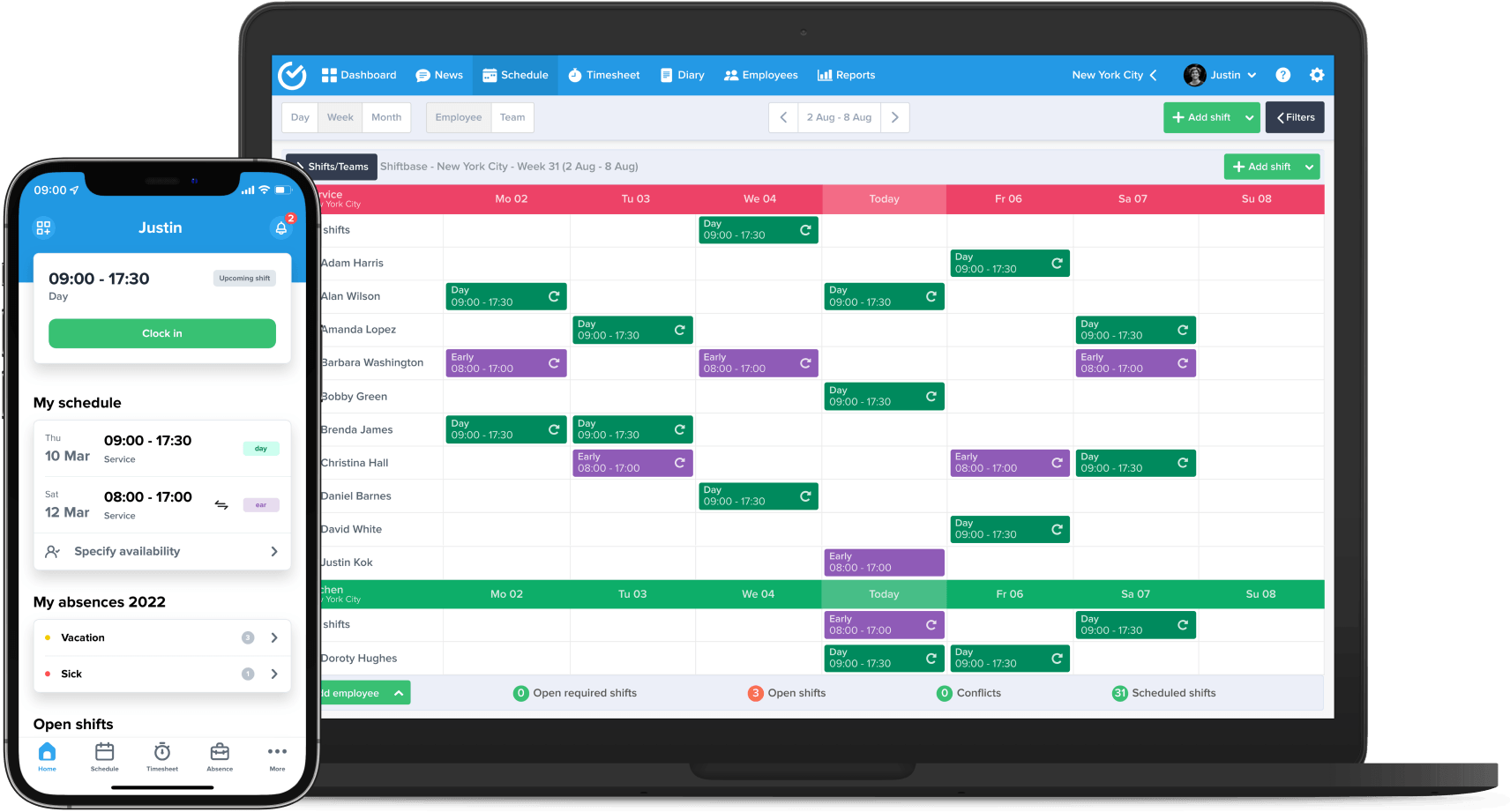 Shiftbase application