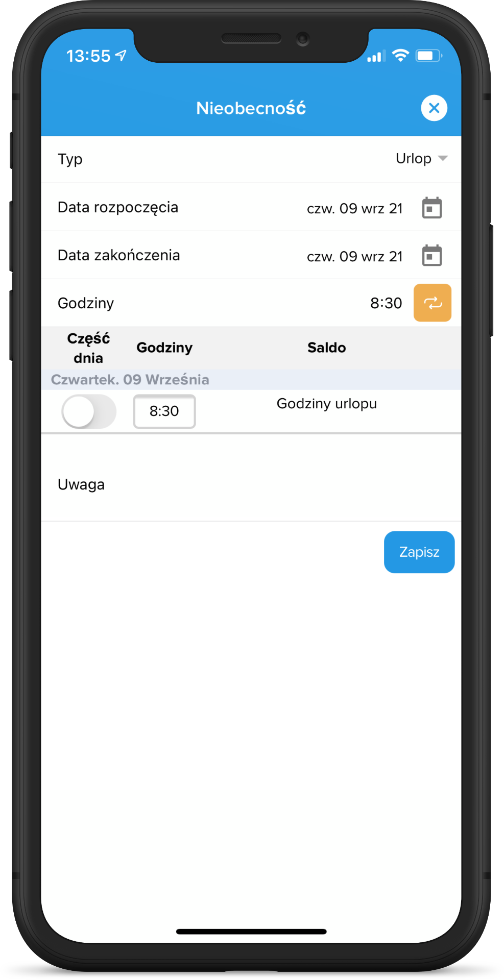 mobile-absencerequest-pl